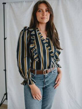 FRNCH The Taya Long Sleeve Blouse by FRNCH